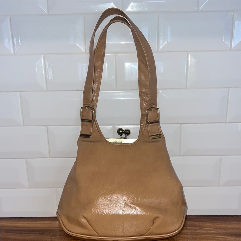 Elegant Tan Leather Women's Bag